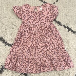 Huxbaby Pink Smocked Flutter Sleeve Sundress size 4 kids